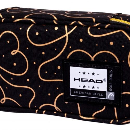 Единичен несесер Head AC5 Maxi Златни сърца Снимка на Единичен несесер Head AC5 Maxi Златни сърца