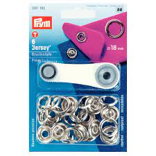 Тик-так копчета "Чико" с инструмент за поставяне, 18 мм, Prym 390195