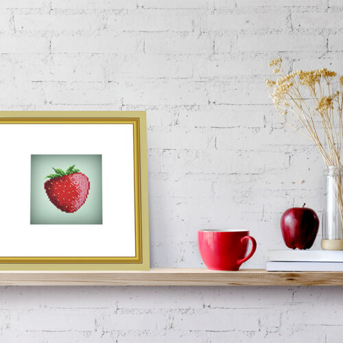 Комплект за бродиране с мъниста, 44411 STRAWBERRY
