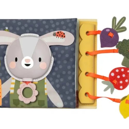 Бебешка мека книжка с активности, Taf Toys, Моята първа градина Снимка на Бебешка мека книжка с активности